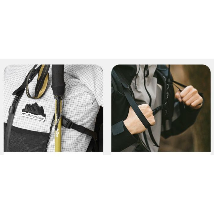 Рюкзак туристический Naturehike CNK2300016 Helium 30+5 л білий (6976507663311) изображение 11