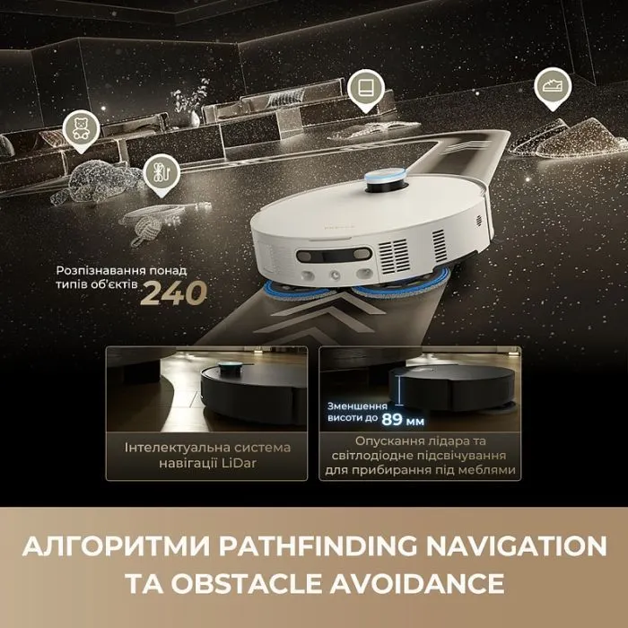 Пилосос Dreame Bot MatriX 10 Ultra White (RLX95CE-wh) зображення 10
