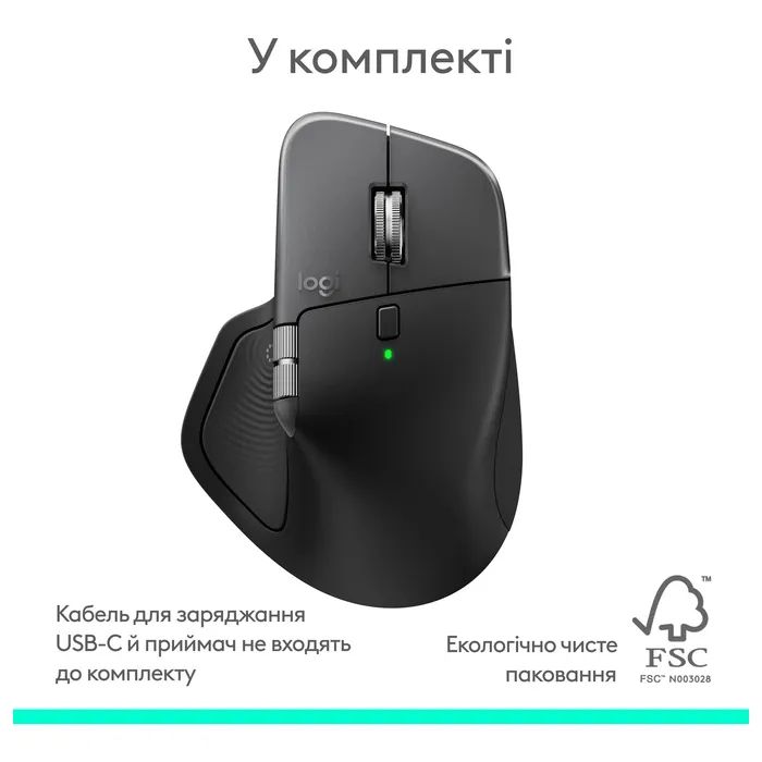 Мышка Logitech MX Master 4 for Mac Performance Bluetooth White/Silver (910-007576) изображение 11