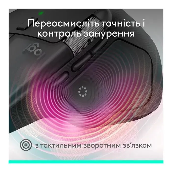 Мышка Logitech MX Master 4 for Mac Performance Bluetooth Space Black (910-007577) изображение 2