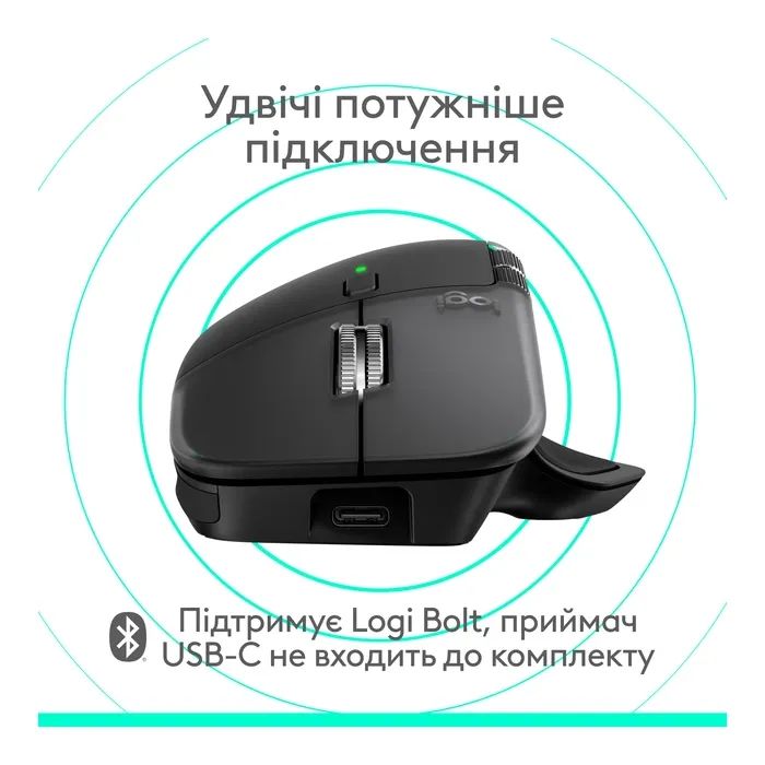 Мышка Logitech MX Master 4 for Mac Performance Bluetooth White/Silver (910-007576) изображение 6