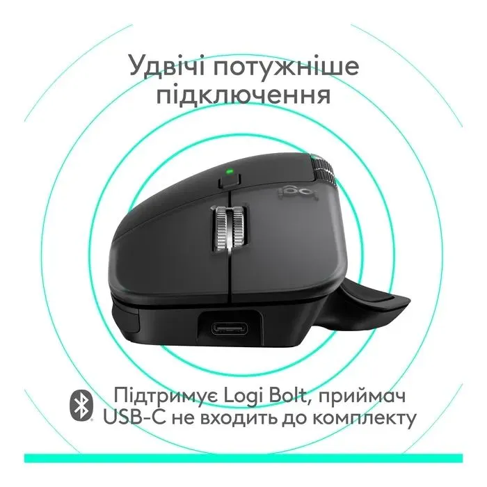 Мышка Logitech MX Master 4 for Mac Performance Bluetooth Space Black (910-007577) изображение 6