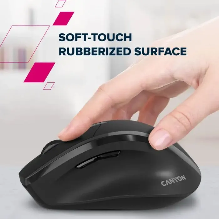 Мишка Canyon OnClick 17 Wireless Black (CNE-CMSW17B) зображення 12