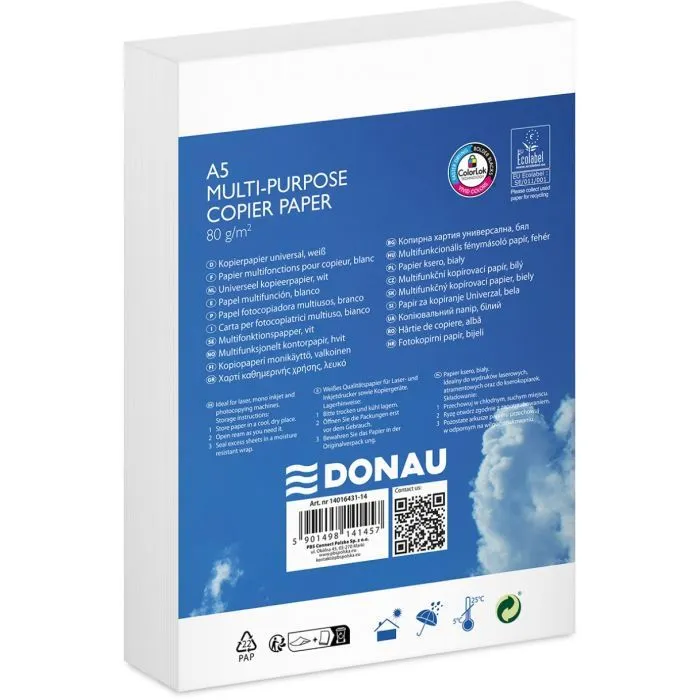 Бумага Donau A5 80г/м2 500арк Copier paper (5901498141457) изображение 4