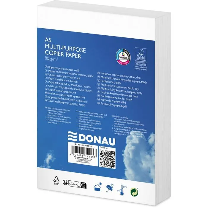 Бумага Donau A5 80г/м2 500арк Copier paper (5901498141457) изображение 6