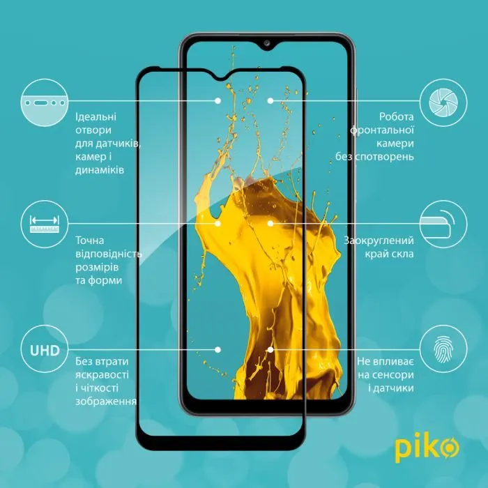 Скло захисне Piko Full Glue ZTE Blade V30 Black (1283126515699) зображення 3
