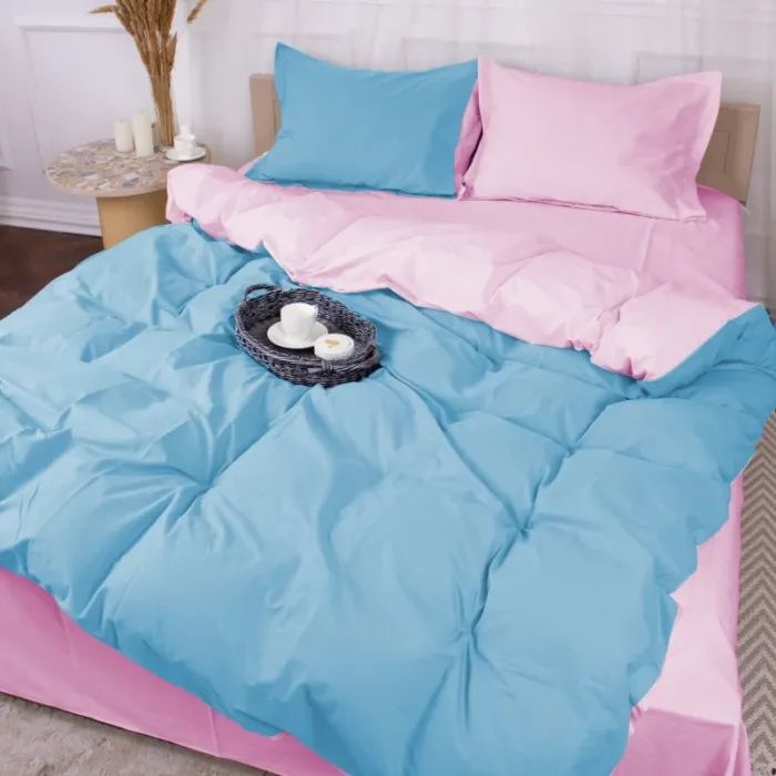 Постільна білизна MirSon Poplin Line 018 + 067 Nelson 175 x 210 (2200006283294)