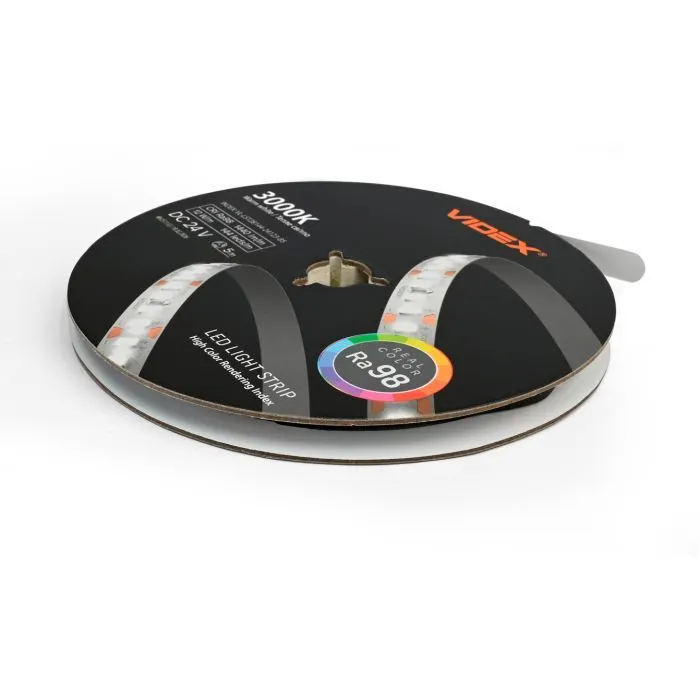 Світлодіодна стрічка Videx DC24V 60W 5M 3000K Ra98 IP20 5м (VL-LST28144-24123-B5) зображення 3
