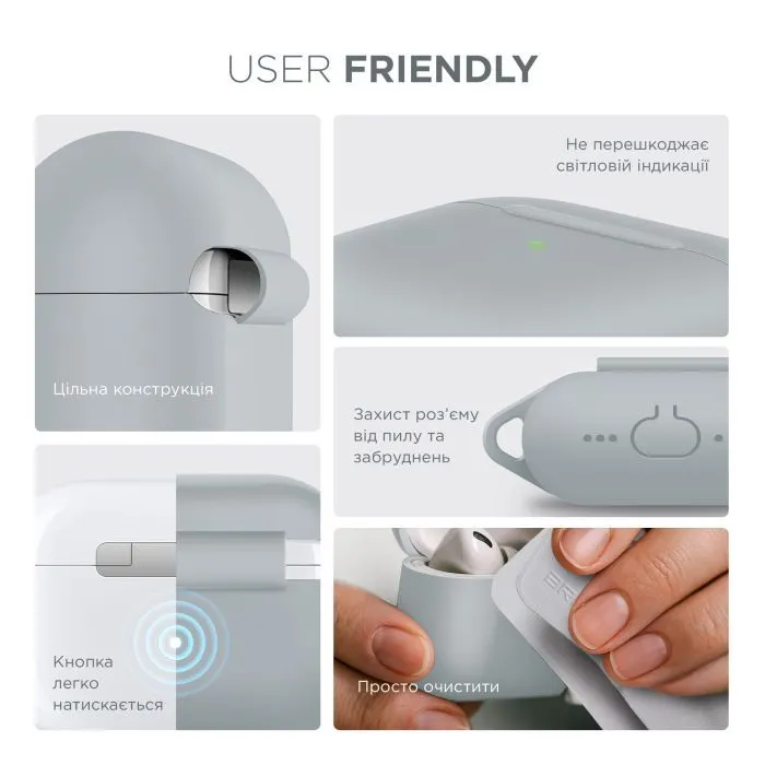 Чехол для наушников Armorstandart Hang Case For Apple AirPods Pro 3 Luminous (ARM88276) изображение 5