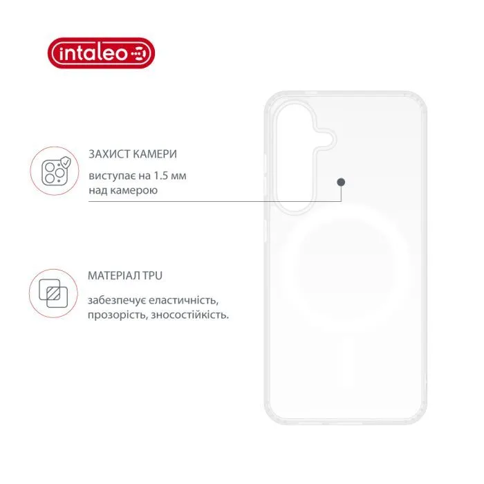 Чохол до мобільного телефона Intaleo CLEAR MagSafe Samsung Galaxy S25 (1283126616181) зображення 4