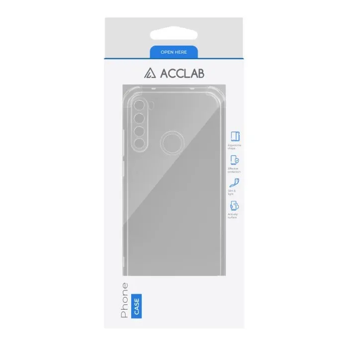 Чохол до мобільного телефона ACCLAB ShockProof Xiaomi Redmi Note 8 Transparent (1283126554162) зображення 2