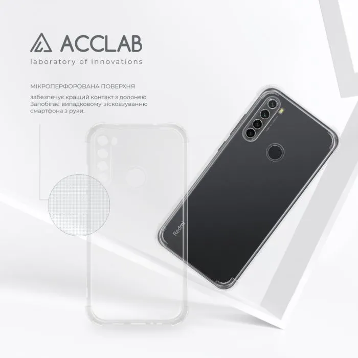 Чохол до мобільного телефона ACCLAB ShockProof Xiaomi Redmi Note 8 Transparent (1283126554162) зображення 5
