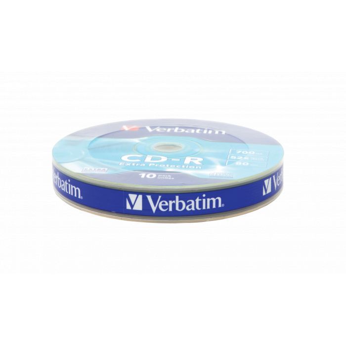 Диск CD Verbatim CD-R 700Mb 52x Spindle Wrap box Extra (43725) изображение 2