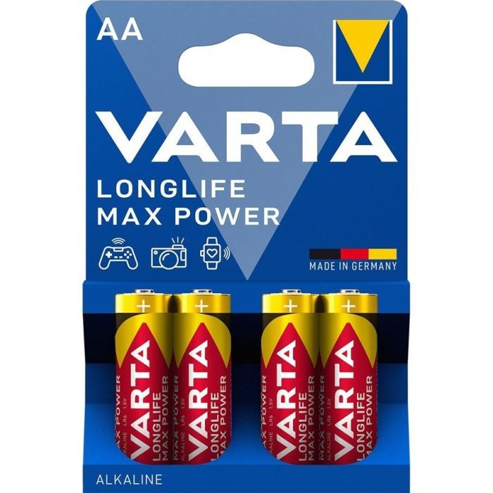 Батарейка Varta AA Longlife Max Power щелочная * 4 (04706101404)