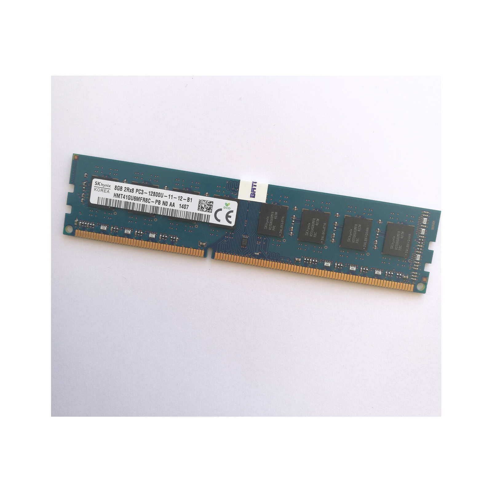 Модуль пам'яті для комп'ютера DDR3 8GB 1600 MHz Hynix (HMT41GU6MFR8C-PBN0 / HMT41GU6 / HMT41GU6)