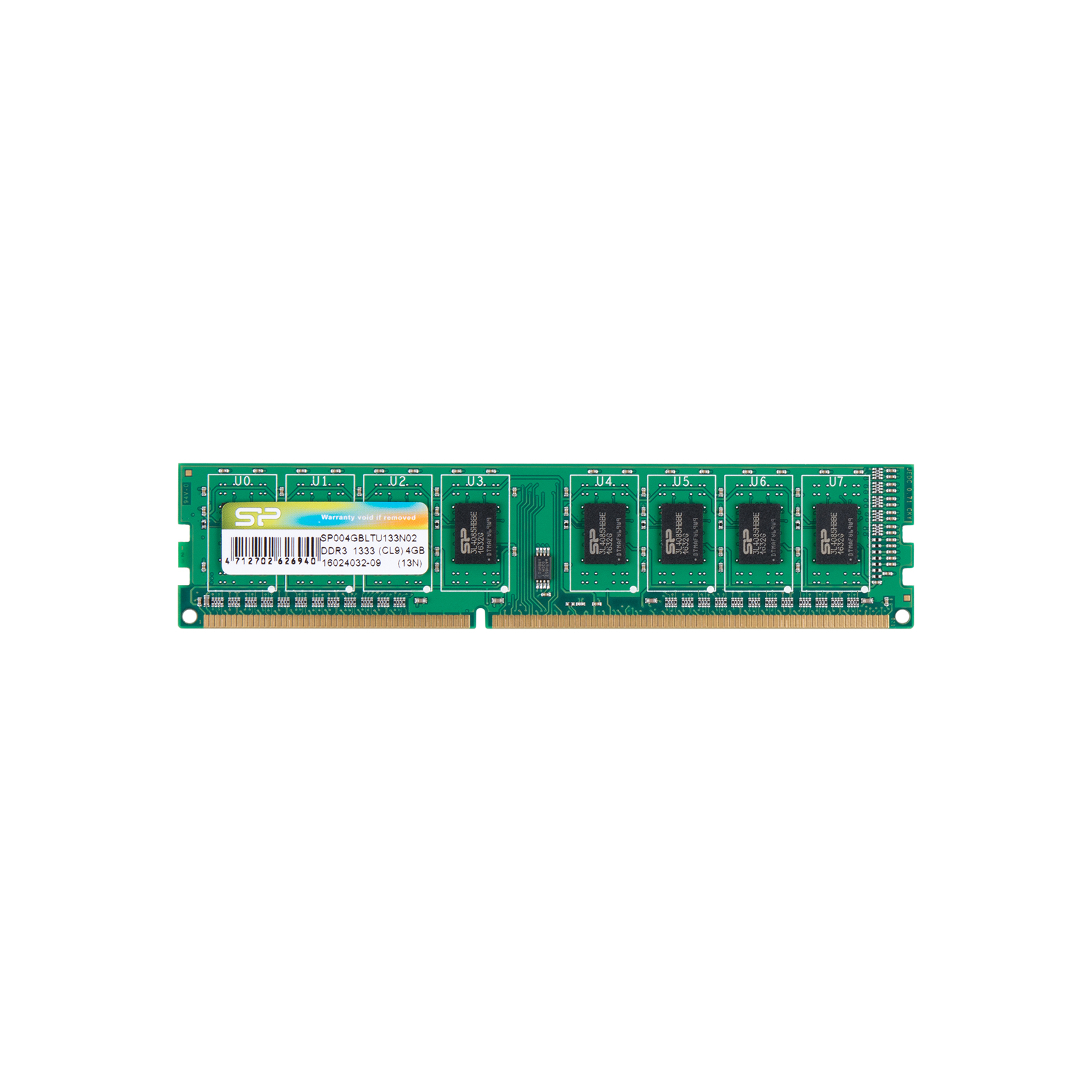 Модуль пам'яті для комп'ютера DDR3 4GB 1333 MHz Silicon Power (SP004GBLTU133N02 / SP004GBLTU133N01)