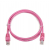 Патч-корд 0.5м, UTP, cat.5e, CCA, pink Cablexpert (PP12-0.5M/RO) изображение 2