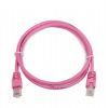 Патч-корд 0.5м, UTP, cat.5e, CCA, pink Cablexpert (PP12-0.5M/RO) зображення 2