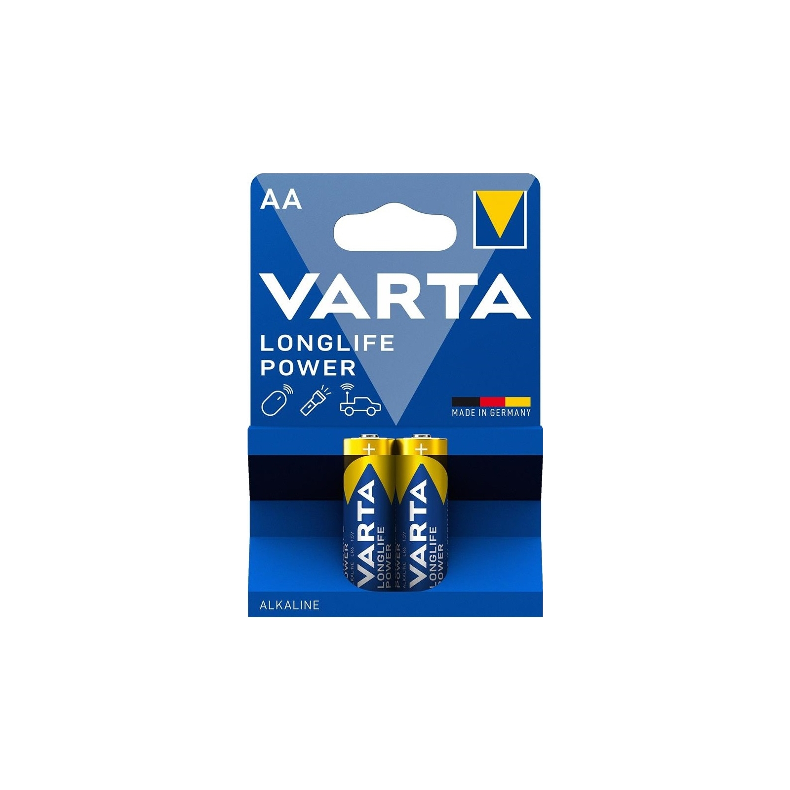 Батарейка Varta AA Longlife Power щелочная * 2 (04906121412)