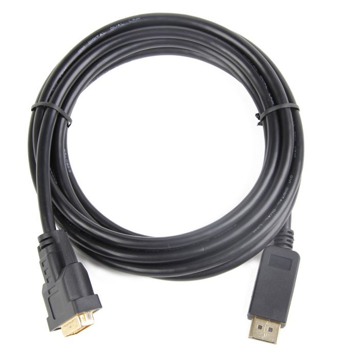 Кабель мультимедийный Display Port to DVI 24+1pin, 1.0m Cablexpert (CC-DPM-DVIM-1M) изображение 2