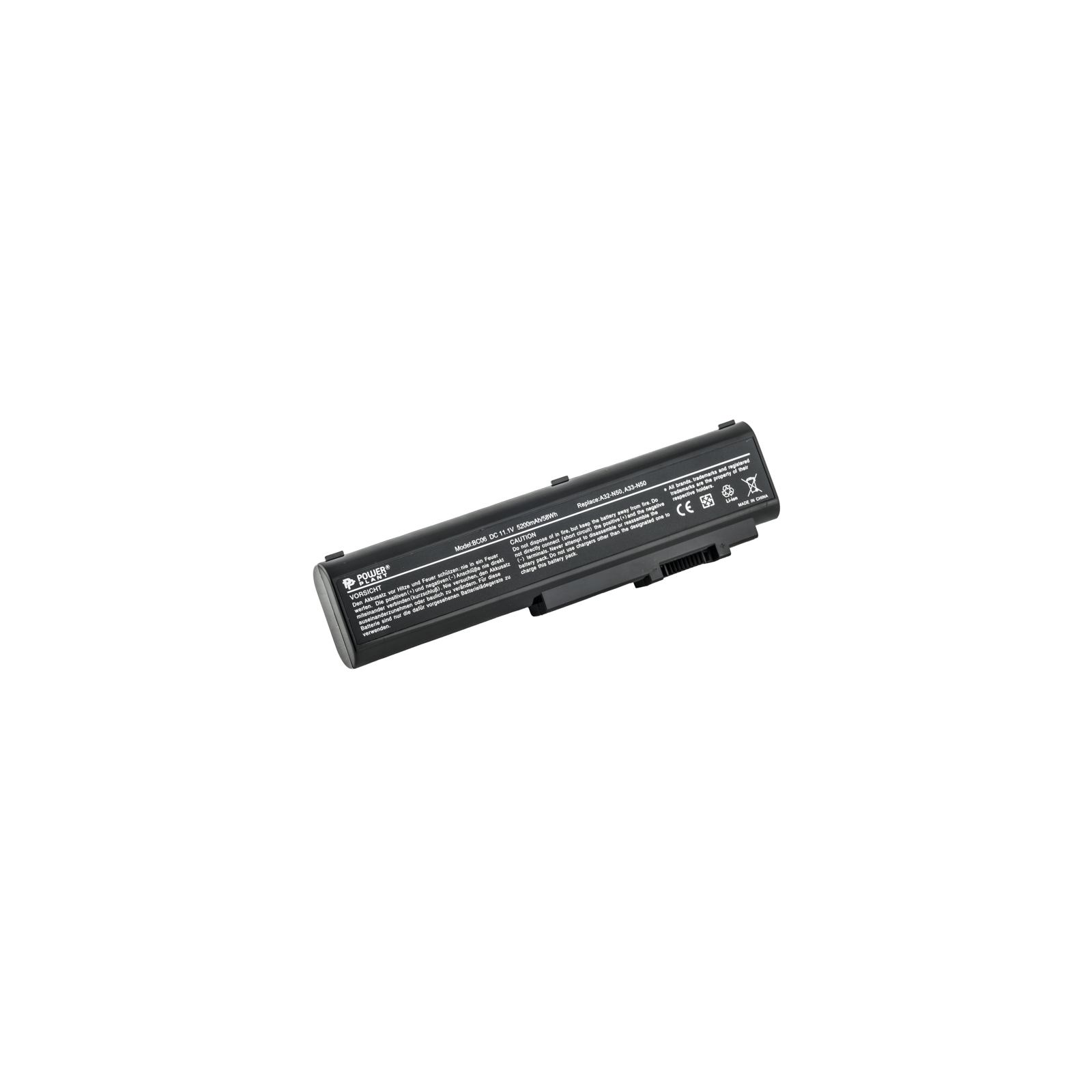 Аккумулятор для ноутбука Asus N50VC (A32-N50) 11.1V 5200mAh PowerPlant (NB00000230)