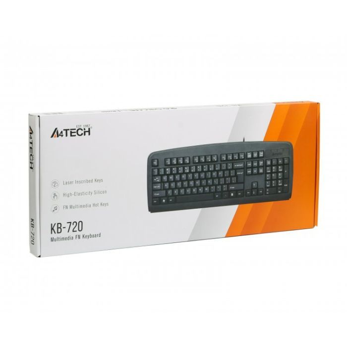 Клавиатура A4Tech KB-720 Black USB изображение 5