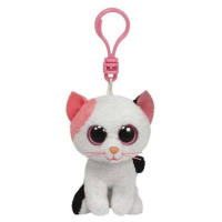 Мягкая игрушка Ty Белый кот Muffin, 12 см (36586)
