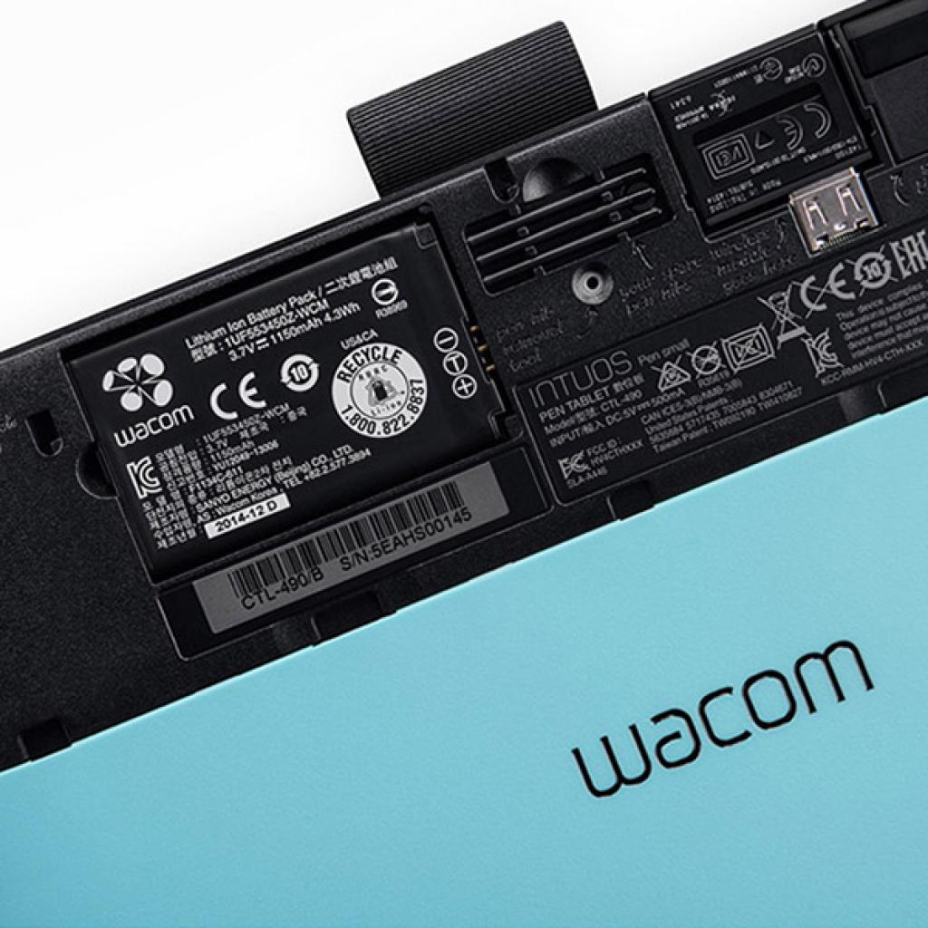Графічний планшет Wacom Intuos Comic Blue PT S (CTH-490CB-N) зображення 6