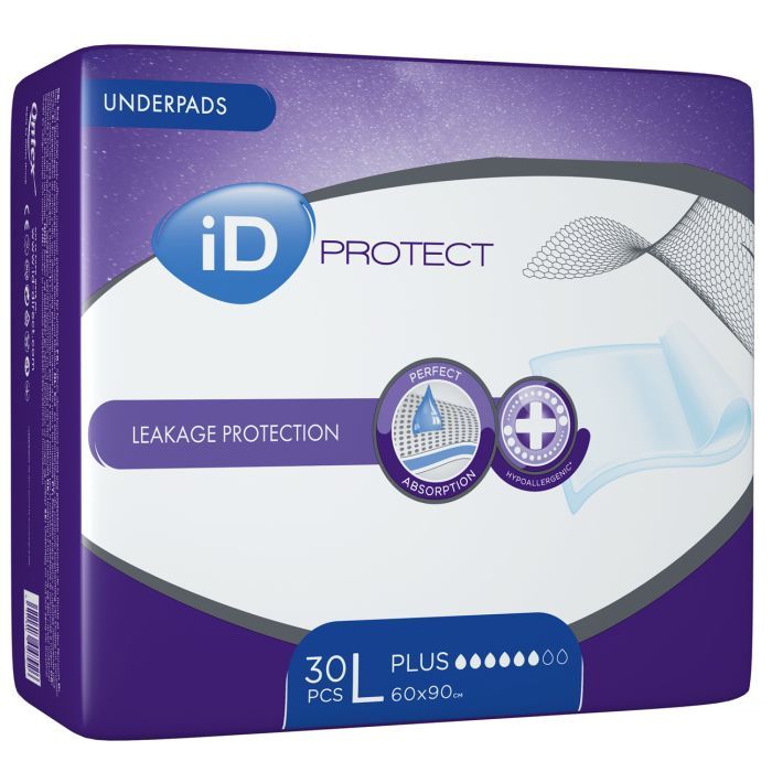 Пеленки для младенцев ID Protect 60x90 30 шт (5411416047926) изображение 2