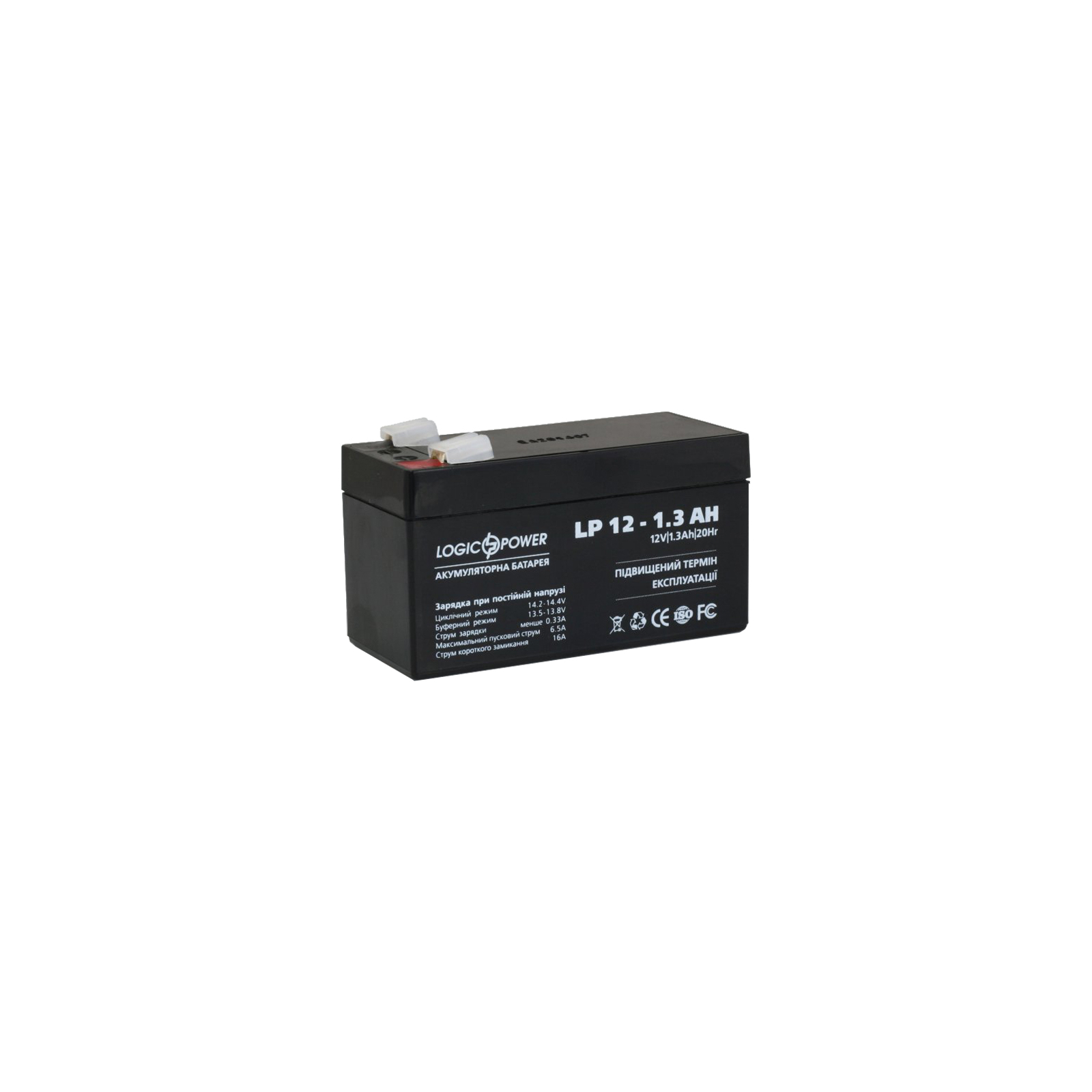 Батарея к ИБП LogicPower LPM 12В 1.3 Ач (4131) изображение 3