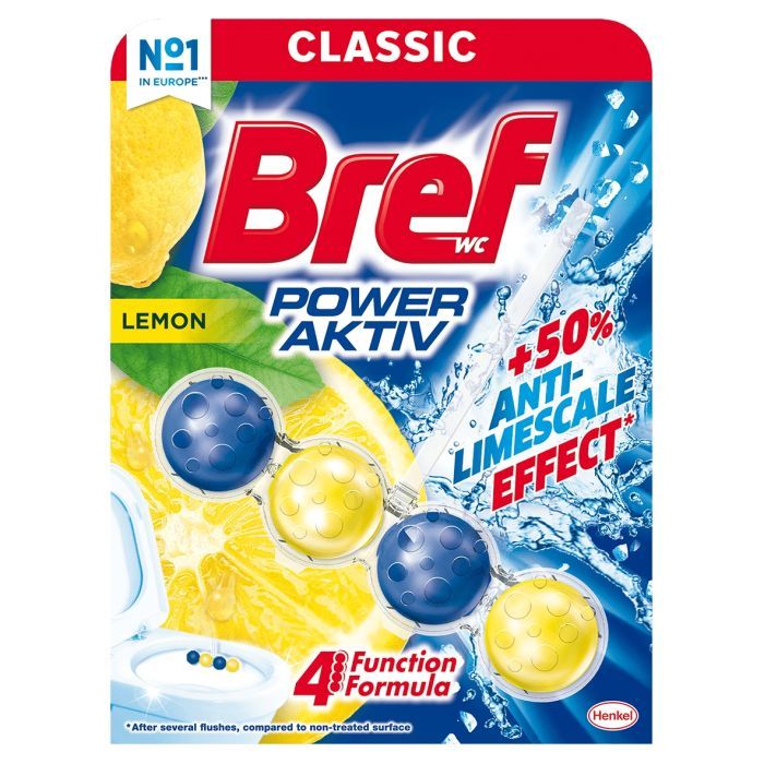 Туалетний блок Bref Сила Актив Лимон 50 г (9000100625289)