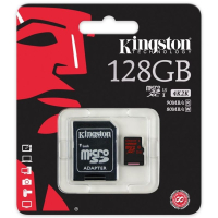 Карта памяти Kingston 128GB microSDXC class10 UHS-I U3 (SDCA3/128GB) изображение 3