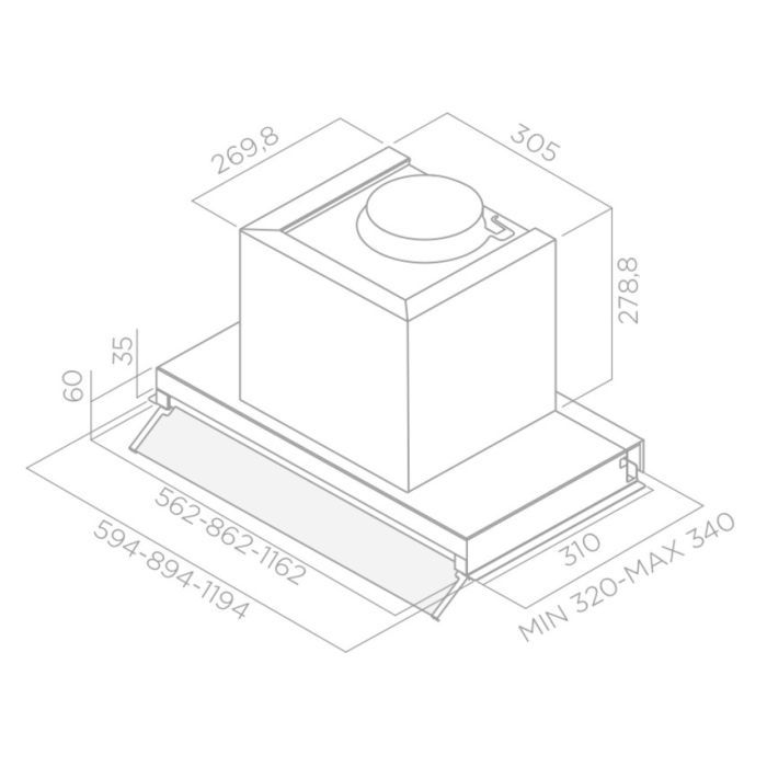 Вытяжка кухонная Elica BOX IN PLUS IXGL/A/120 изображение 2