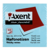 Папір для нотаток Axent with adhesive layer 75x75мм, 100sheets., pastel blue (2314-04-А) зображення 2