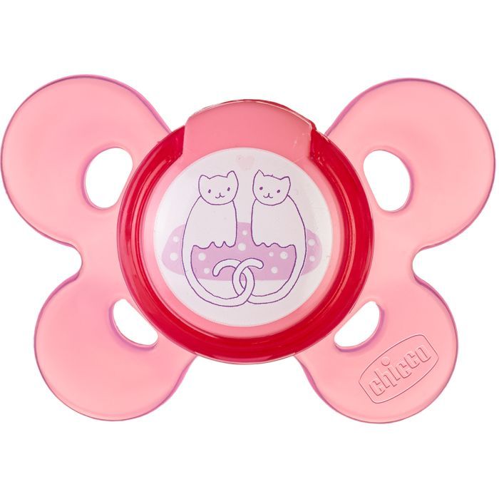 Пустышка Chicco Physio Comfort силиконовая 6-12 мес 1шт розовая (74913.11)