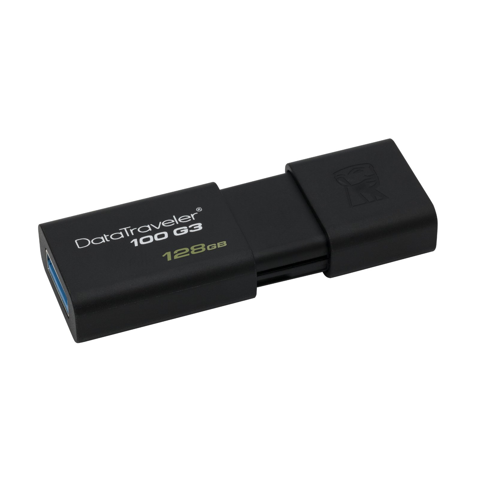 USB флеш накопичувач Kingston 128GB DT100 G3 Black USB 3.0 (DT100G3/128GB) зображення 3