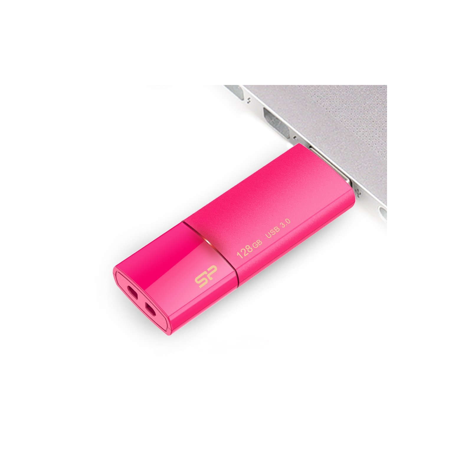 USB флеш накопичувач Silicon Power 128GB Blaze B05 Pink USB 3.0 (SP128GBUF3B05V1H) зображення 8