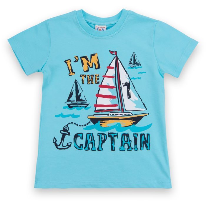 Набор детской одежды E&H с корабликами "I'm the captain" (8306-116B-blue) изображение 2