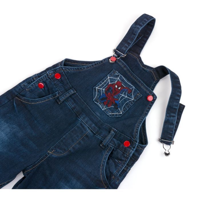 Комбинезон детский A-Yugi джинсовый утепленный (1074-128B-blue) изображение 7