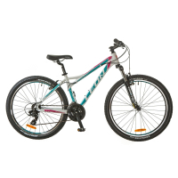 Велосипед Leon 26" HT-LADY 2018 AM 14G Vbr рама-18" Al аквамарин (OPS-LN-26-035)