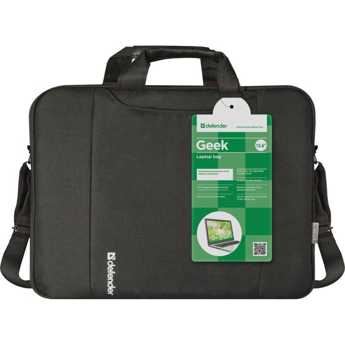 Сумка для ноутбука Defender 15,6" Geek black (26084) изображение 7