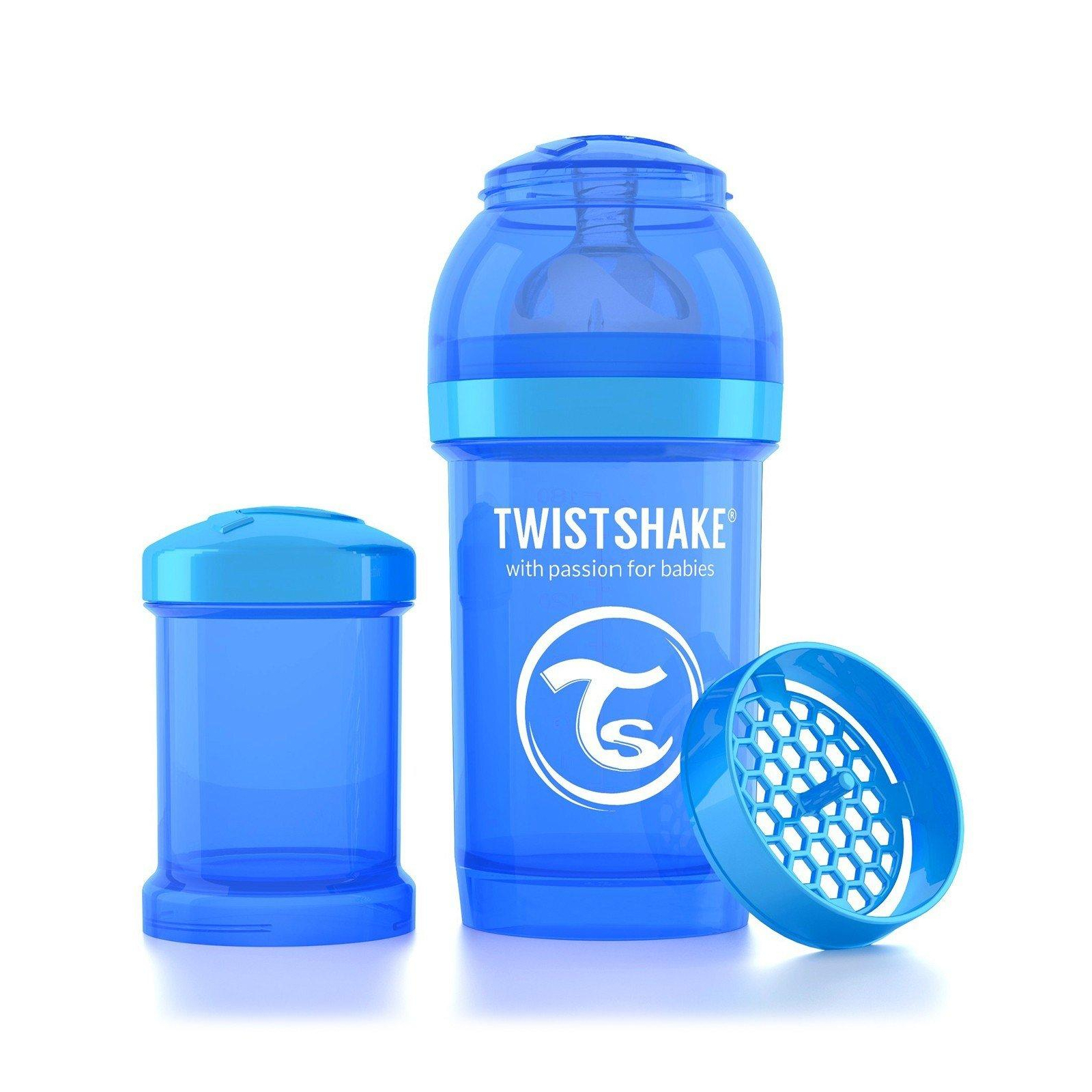 Пляшечка для годування Twistshake антиколиковая 180 мл, голубая (24 847)