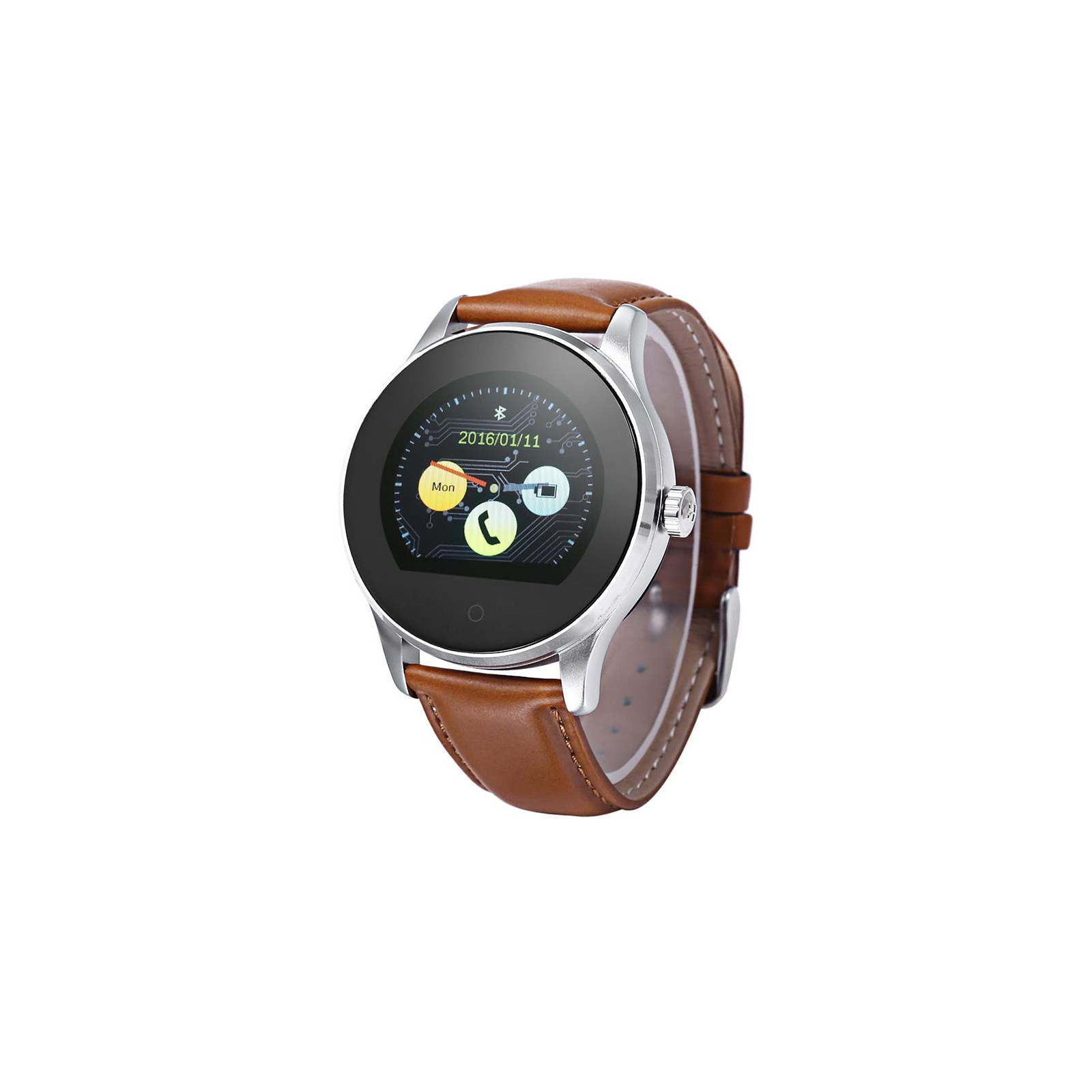 Смарт-часы UWatch K88H Brown Leather Strap (F_59769) изображение 2