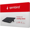 Підставка до ноутбука Gembird 15", 4x80 mm fan, black (NBS-4F15-01) зображення 4