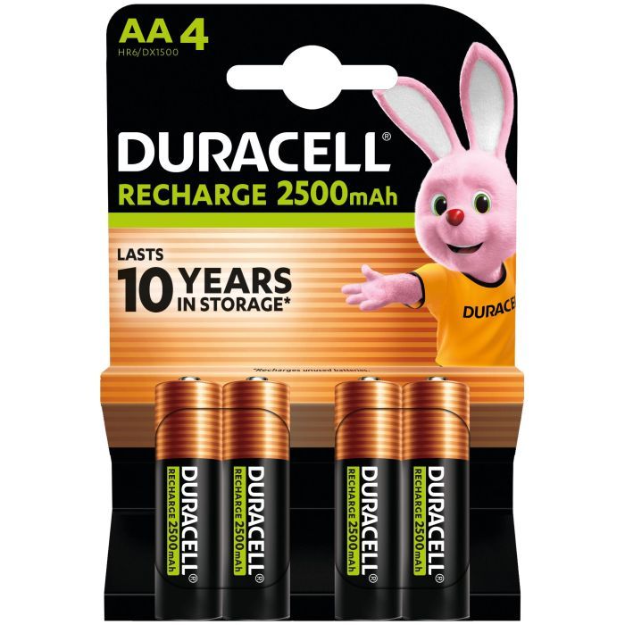 Аккумулятор Duracell AA HR6 2500mAh * 4 (5000394057203 / 5007308) изображение 3