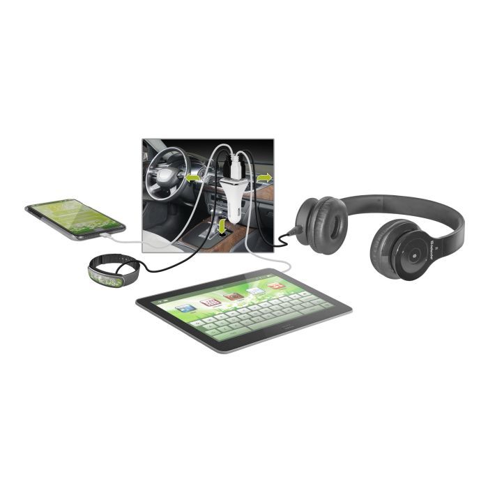 Зарядное устройство Defender UCA-05 авто, 4 порта USB, 5V / 8A (83567) изображение 2