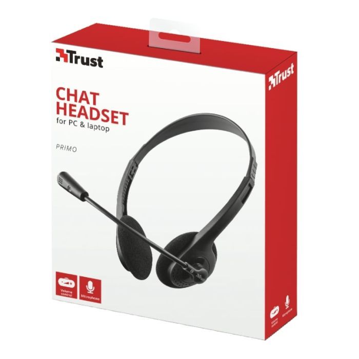 Наушники Trust Primo Chat 3.5mm BLACK (21665) изображение 7