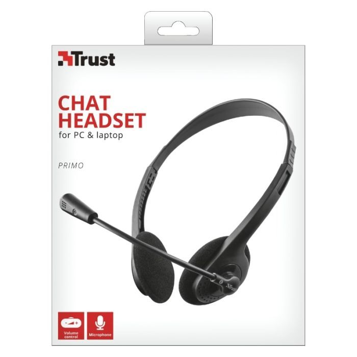 Наушники Trust Primo Chat 3.5mm BLACK (21665) изображение 8