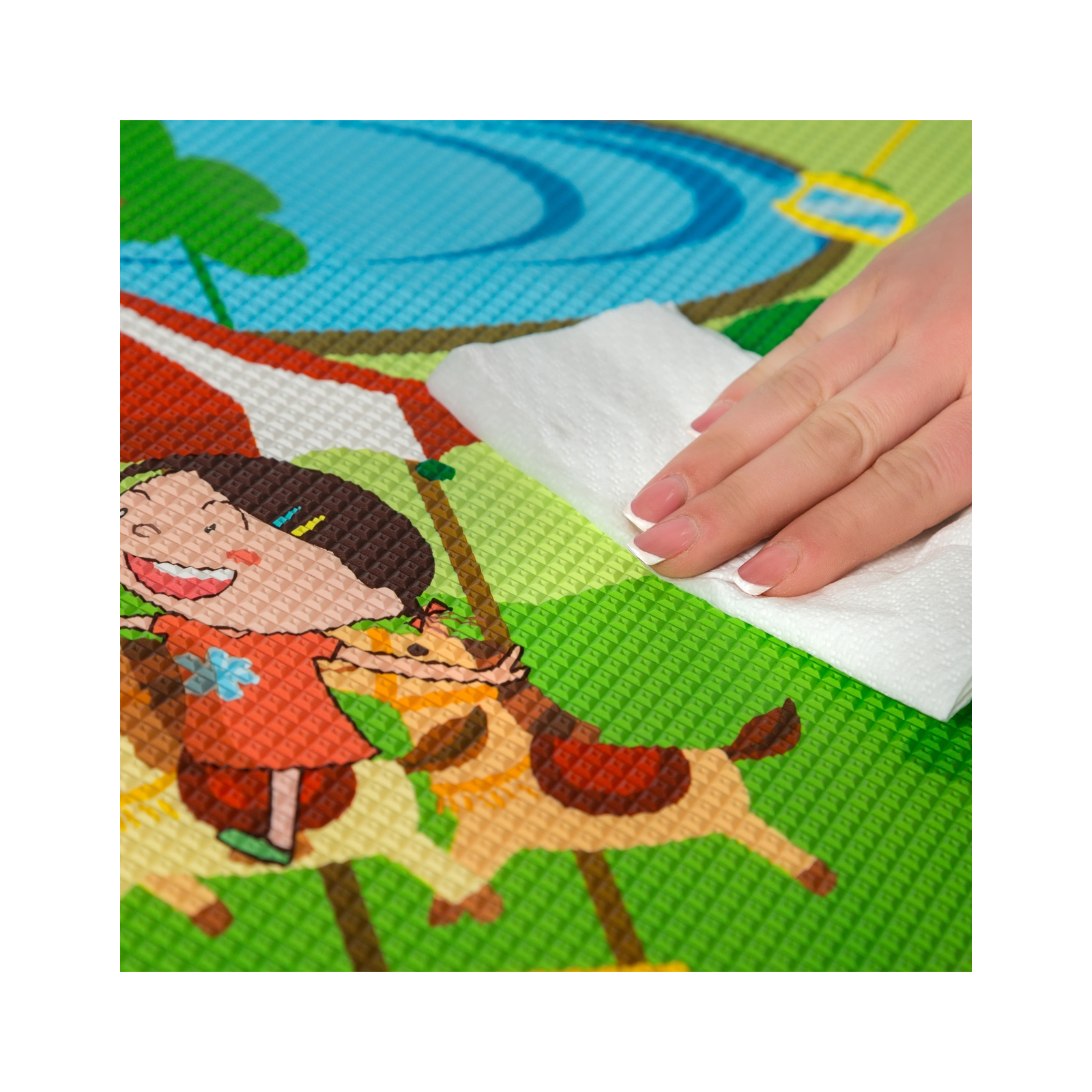 Дитячий килимок Bugs Літній табір (2300*1400*15 мм) (6901423156746) зображення 8