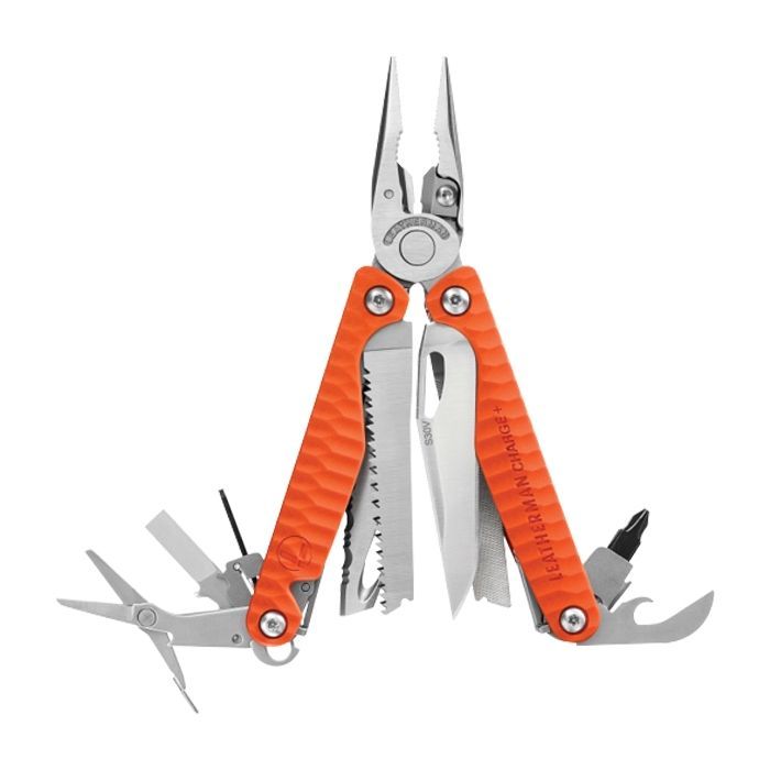Мультитул Leatherman Charge Plus Orange, синтет. чехол, карт. кор., метрич. биты (832782)